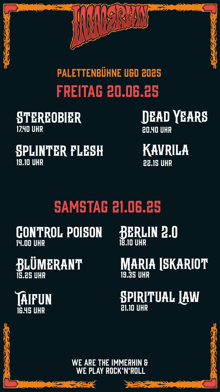 Festivalbühne Donnerstag 19.06.2025
