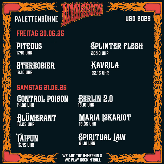Festivalbühne Freitag 20.06.2025