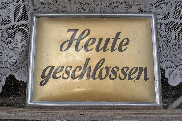 Heute geschlossen Freitag 18.09.2026